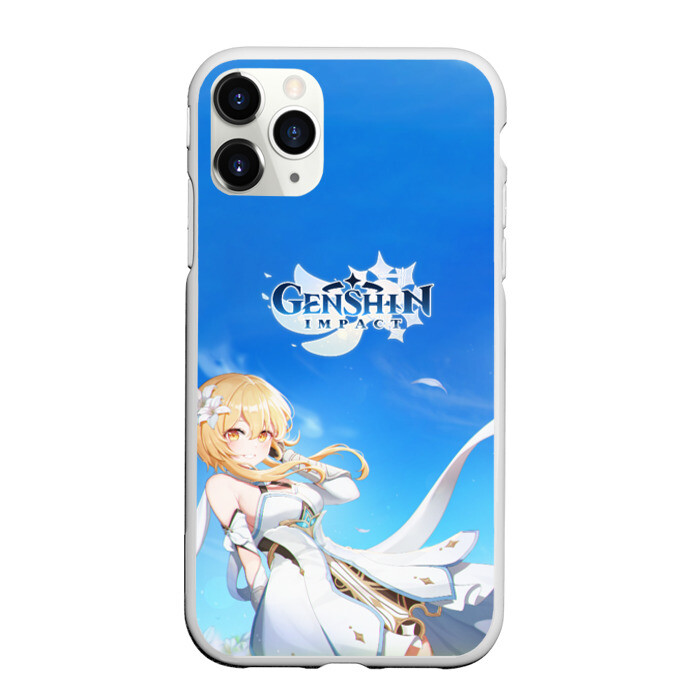 Чехол для iPhone 11 Pro матовый Genshin Impact. Lumine фото