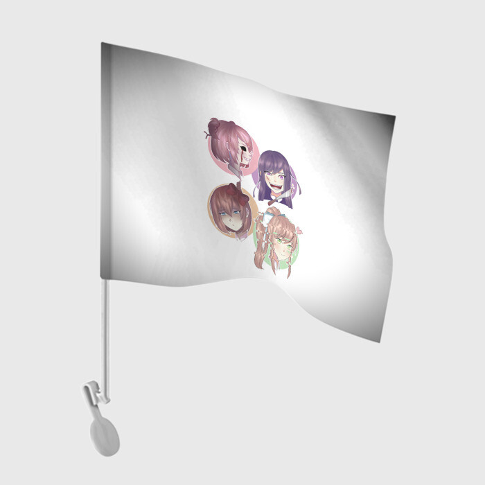 Флаг для автомобиля Doki Doki Literature Club фото