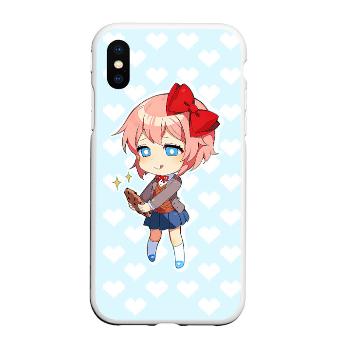 Чехол для iPhone XS Max матовый Chibi Sayori фото