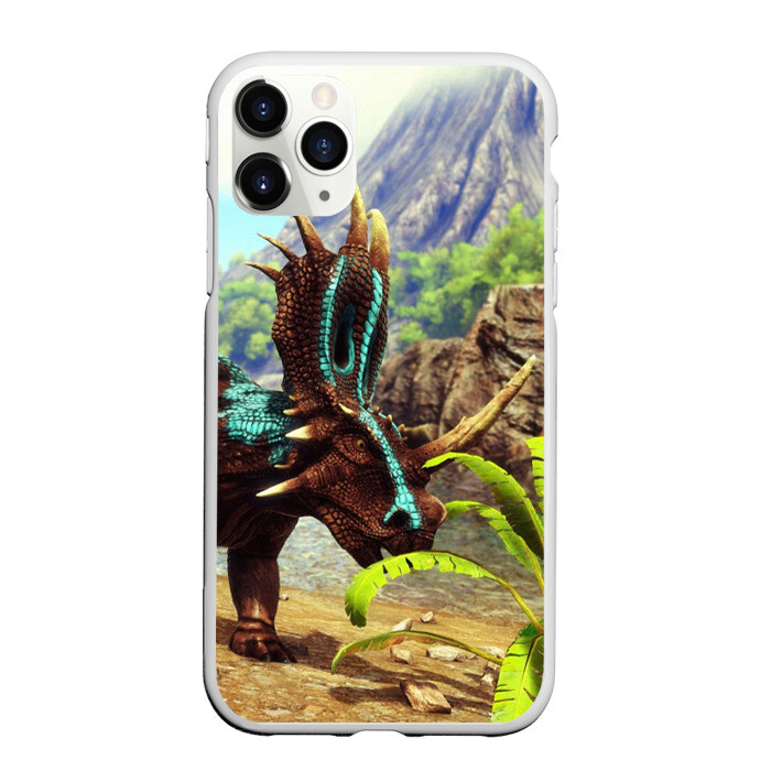 Чехол для iPhone 11 Pro матовый Ark Survival АРК СУРВИВАЛ (+спина) (Z) фото