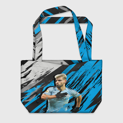 Пляжная сумка 3D Серхио Агуэро фото