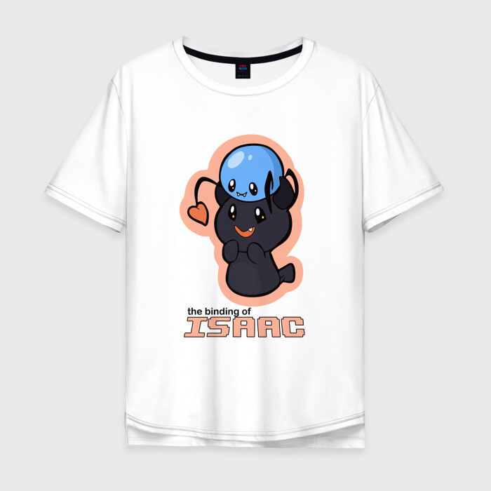 Мужская футболка хлопок Oversize Monsters The Binding of isaac фото