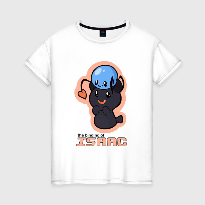Женская футболка хлопок Monsters The Binding of isaac фото