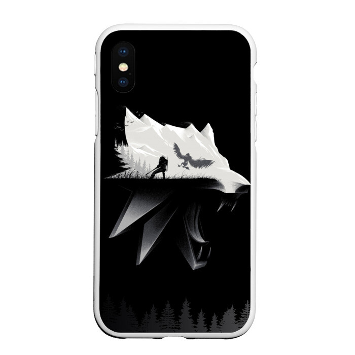 Чехол для iPhone XS Max матовый Геральт на охоте фото
