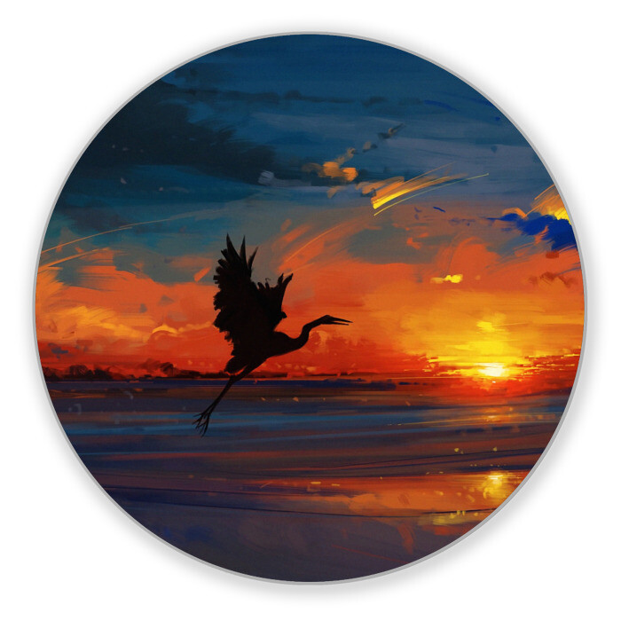 Коврик для мышки круглый Прибрежный закат фото