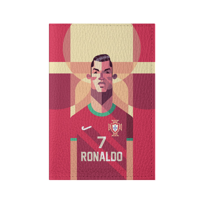 Обложка для паспорта матовая кожа Криштиану Роналду фото