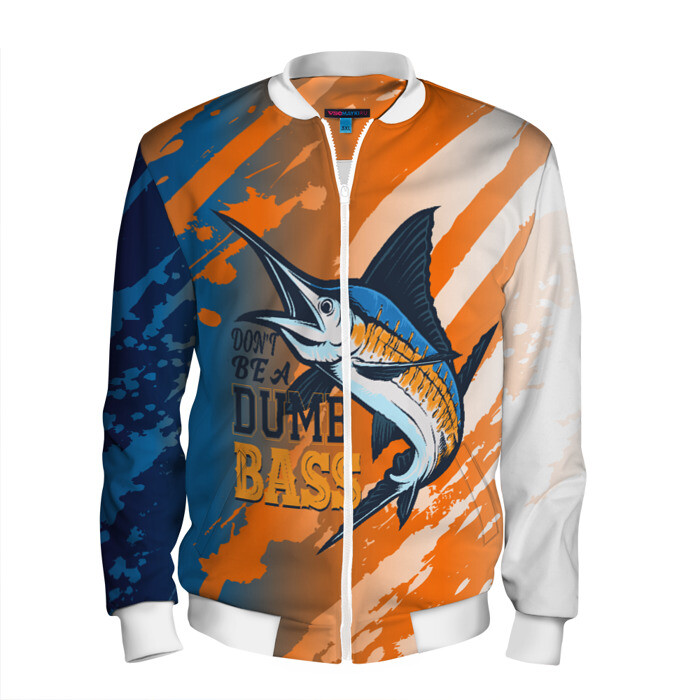 Мужской бомбер 3D Туристическая рыбалка фото