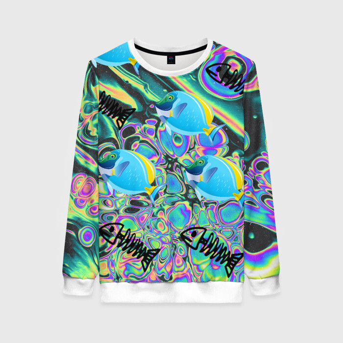 Женский свитшот 3D Life cycle фото