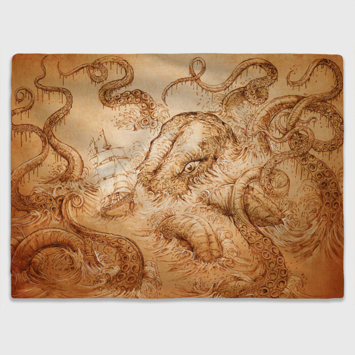 Плед 3D Кракен фото