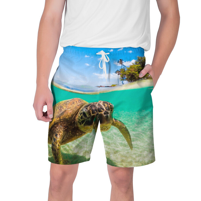 Мужские шорты 3D Морская черепашка фото