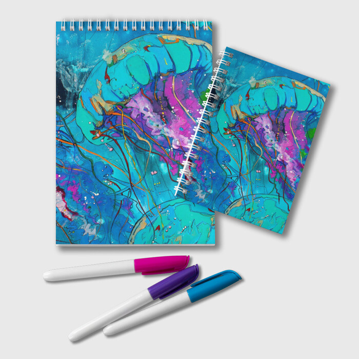 Блокнот Красочная медуза фото