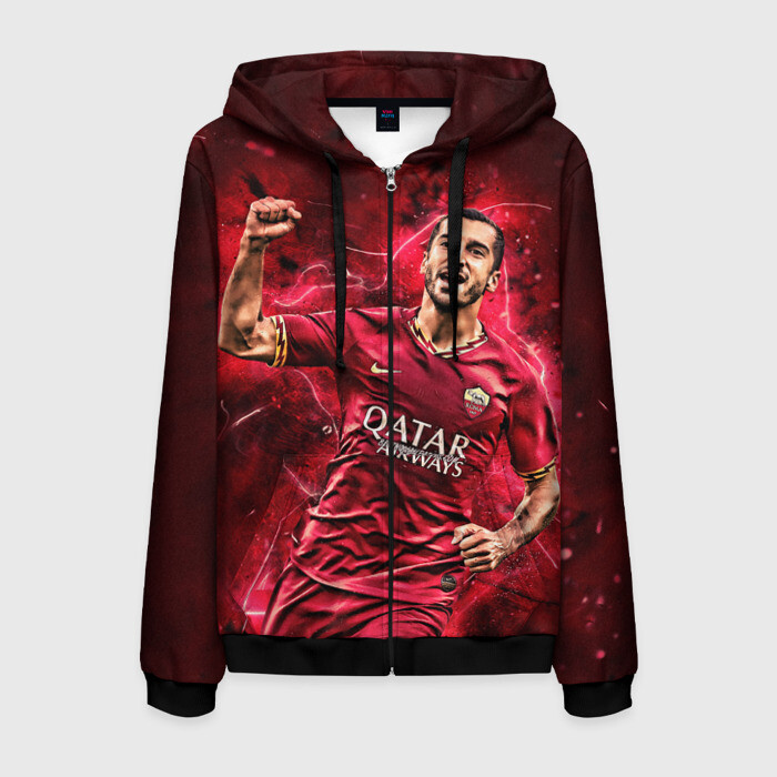 Мужская толстовка 3D на молнии Генрих Мхитарян фото