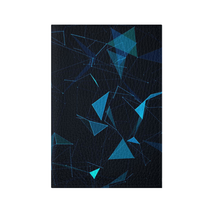 Обложка для паспорта матовая кожа Цифровой треугольник фото