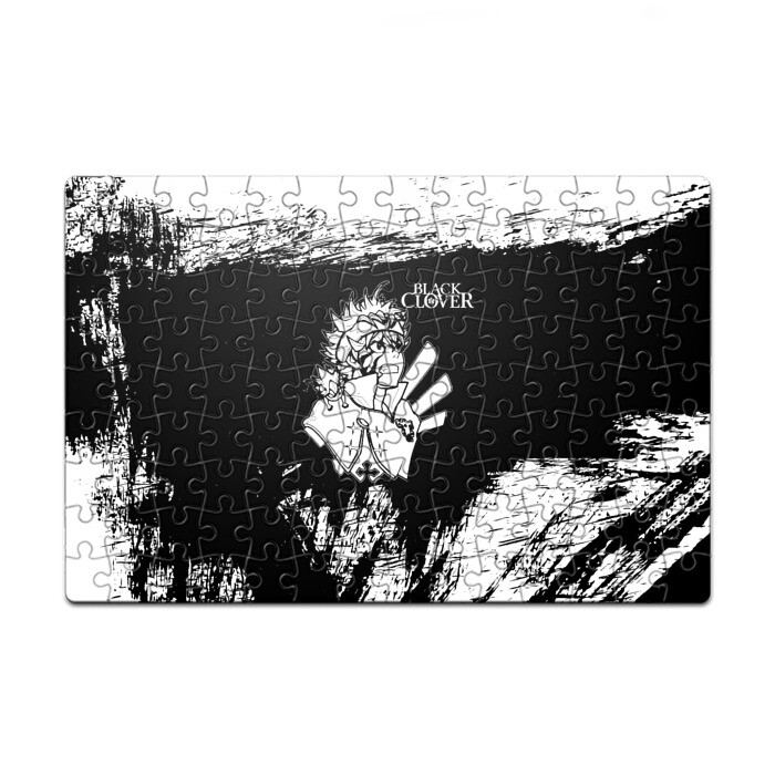 Головоломка Пазл магнитный 126 элементов Черный Аста Чёрный клевер фото