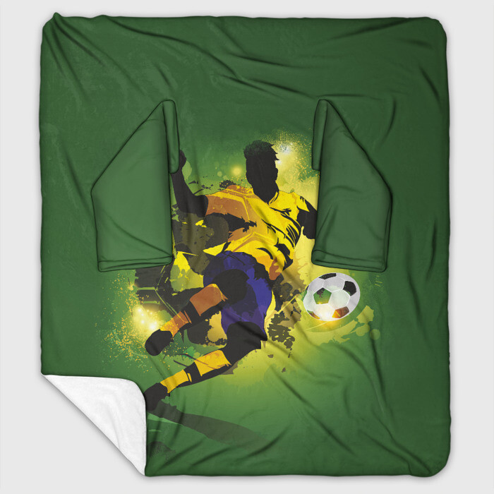 Плед с рукавами Футбол фото