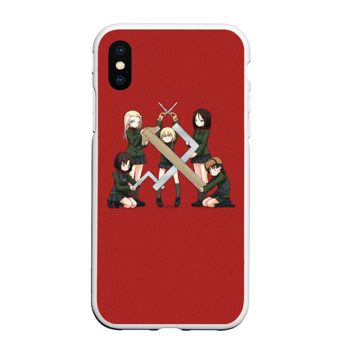 Чехол для iPhone XS Max матовый Girls und Panzer Правда фото