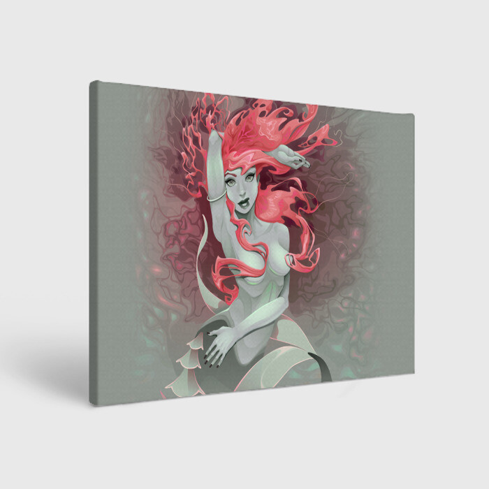 Холст прямоугольный Красивая русалочка Beautiful mermaid фото