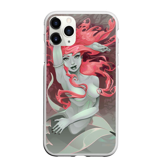 Чехол для iPhone 11 Pro матовый Красивая русалочка Beautiful mermaid фото