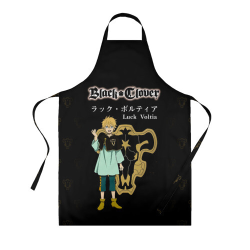 Фартук 3D Лакк Вольтия Чёрный Клевер фото