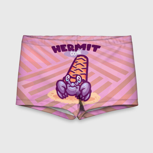 Детские купальные плавки 3D Hermit cone. Отшельник фото