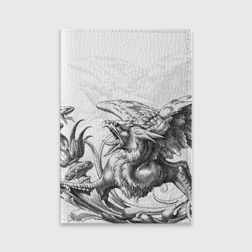 Обложка для паспорта матовая кожа Грифон фото