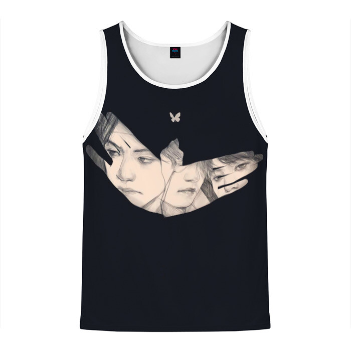 Мужская майка 3D BTS Butterfly фото