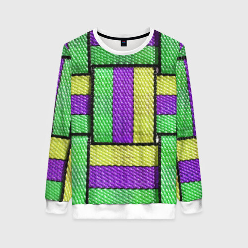Женский свитшот 3D Цветные Ремешки фото