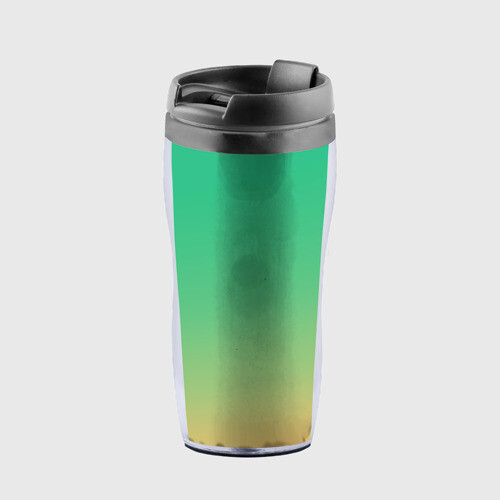 Термокружка-непроливайка Зеленый и Желтый фото