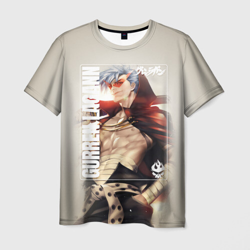 Мужская футболка 3D Gurren Lagann Kamina фото