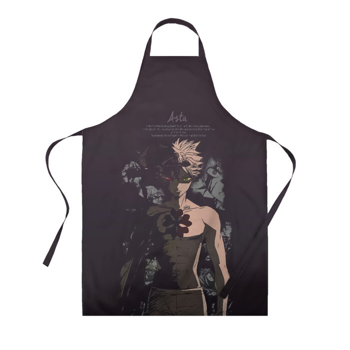 Фартук 3D Мощный торс Аста Чёрный клевер фото