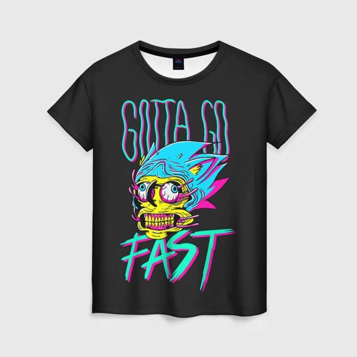 Женская футболка 3D Gotta go fast фото