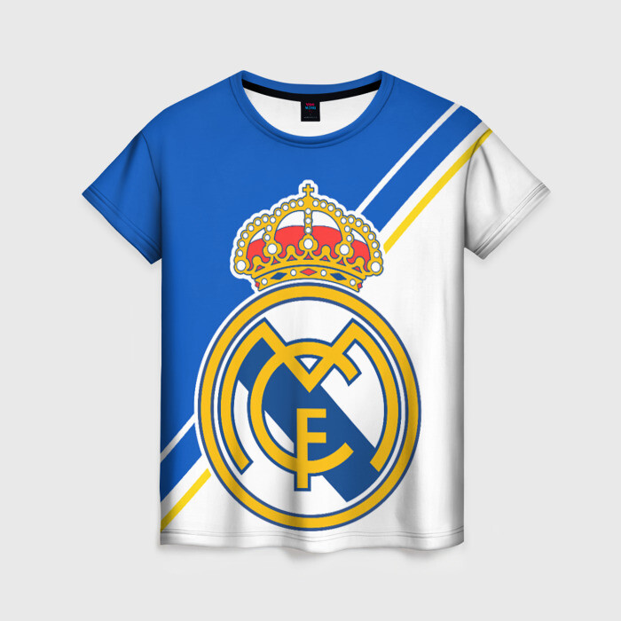 Женская футболка 3D REAL MADRID / РЕАЛ МАДРИД фото