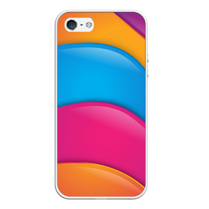 Чехол для iPhone 5/5S матовый Candy rainbow фото