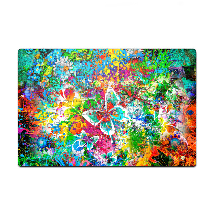 Головоломка Пазл магнитный 126 элементов ЯРКИЕ КРАСКИ фото