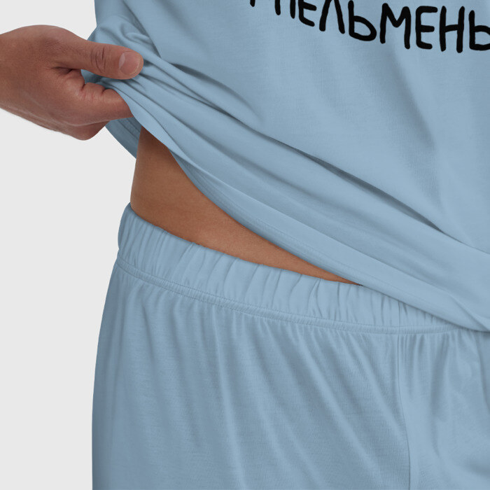 Мужская пижама хлопок Мне все лень, я пельмень фото