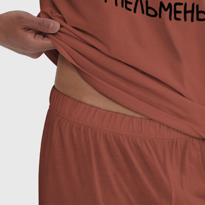 Мужская пижама хлопок Мне все лень, я пельмень фото