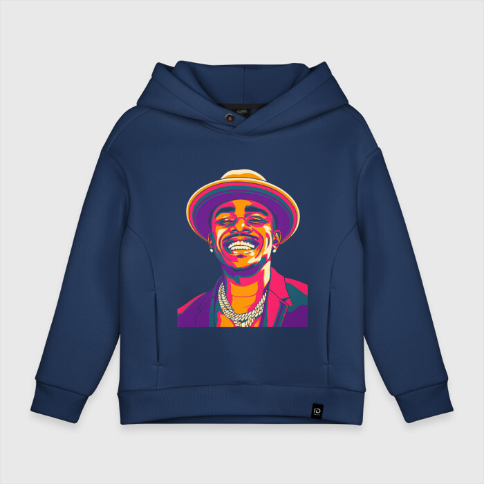 Детское худи Oversize хлопок DaBaby Color фото