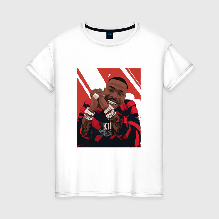 Женская футболка хлопок DaBaby - Rap фото