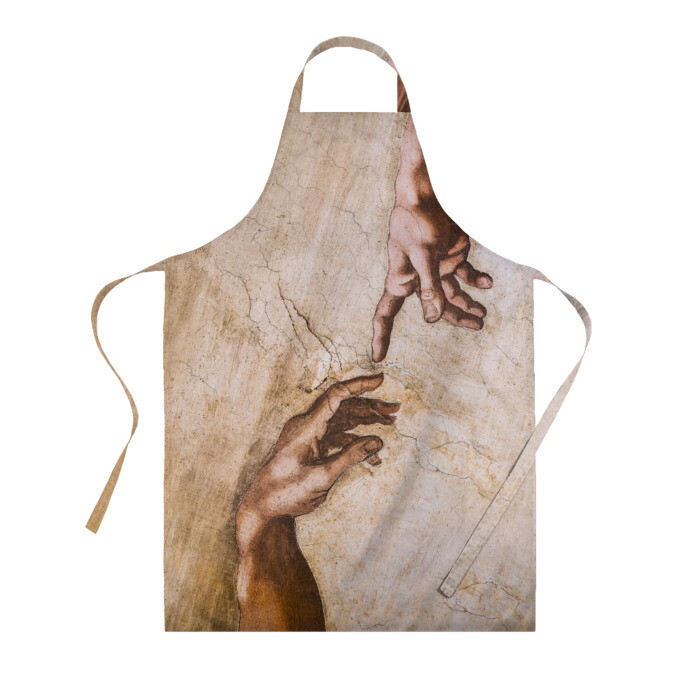 Фартук 3D Микеланджело сотворение Адама фото