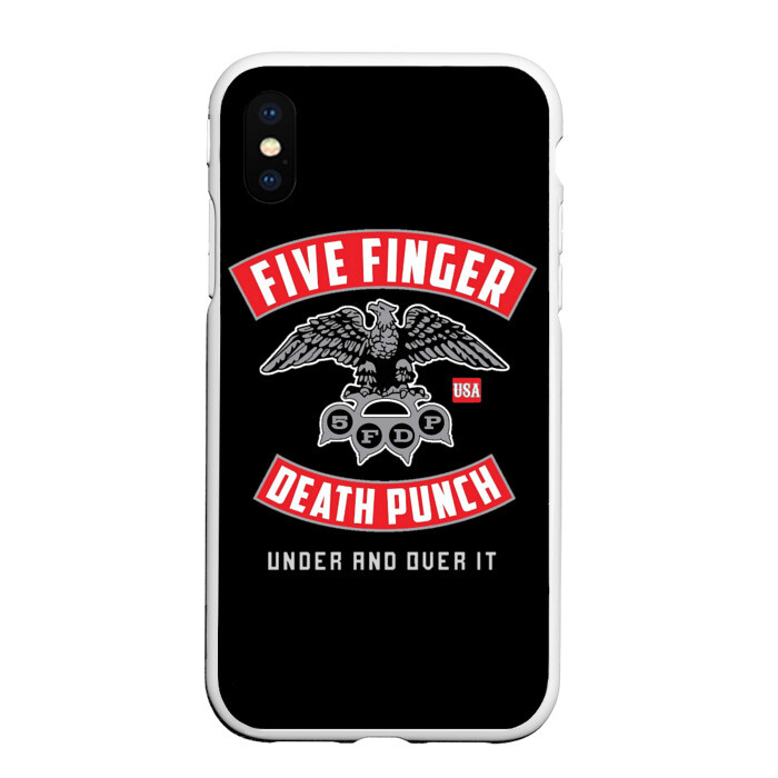 Чехол для iPhone XS Max матовый Five Finger Death Punch (5FDP) фото