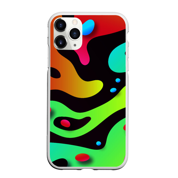 Чехол для iPhone 11 Pro матовый Неон фото