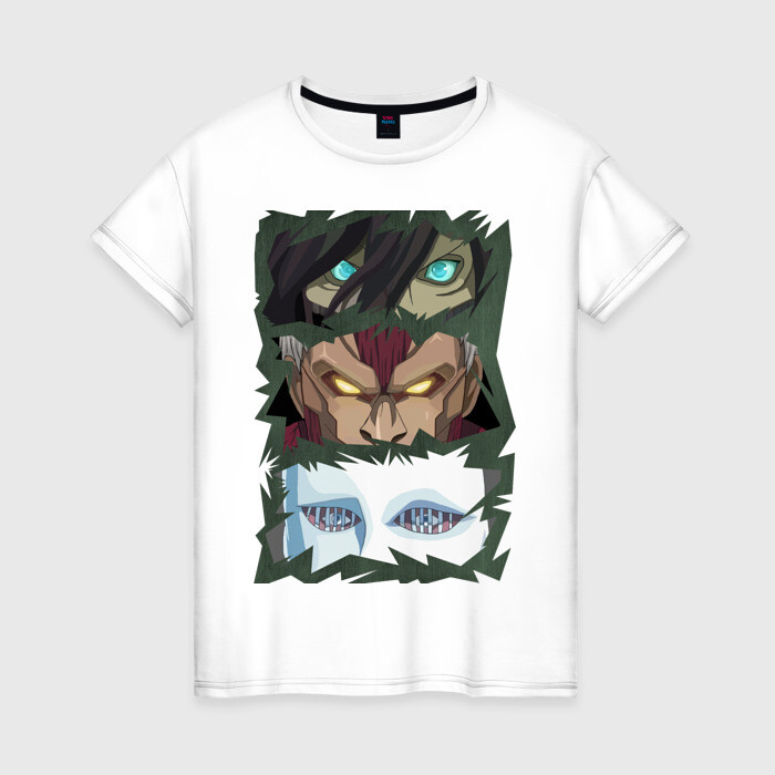 Женская футболка хлопок Титаны Атакующий, Бронированый фото