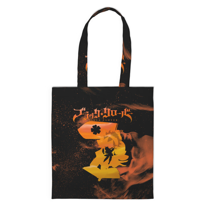 Шоппер 3D Чёрный клевер удар Аста мечом фото