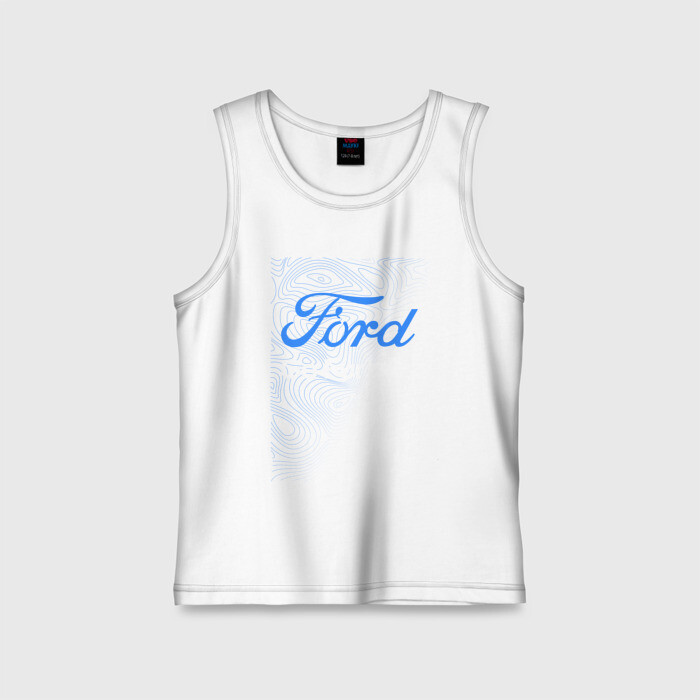 Детская майка хлопок Форд - Линии фото