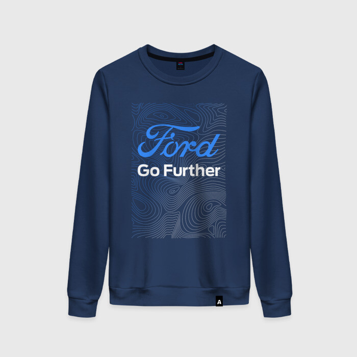 Женский свитшот хлопок Форд - Линии фото