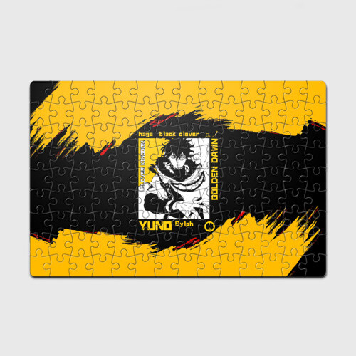 Головоломка Пазл магнитный 126 элементов YUNO Чёрный клевер фото