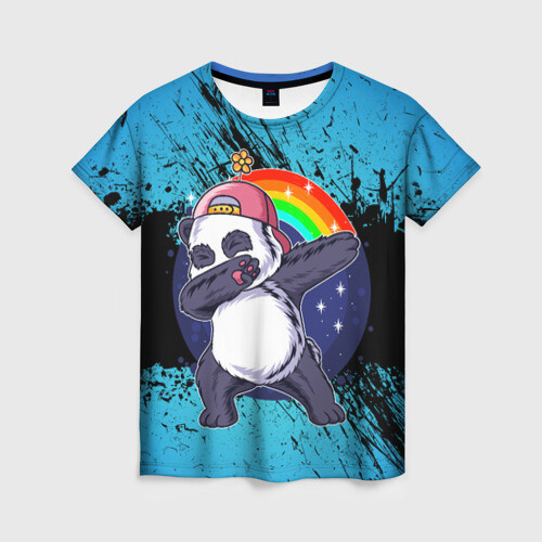 Женская футболка 3D Пандик фото