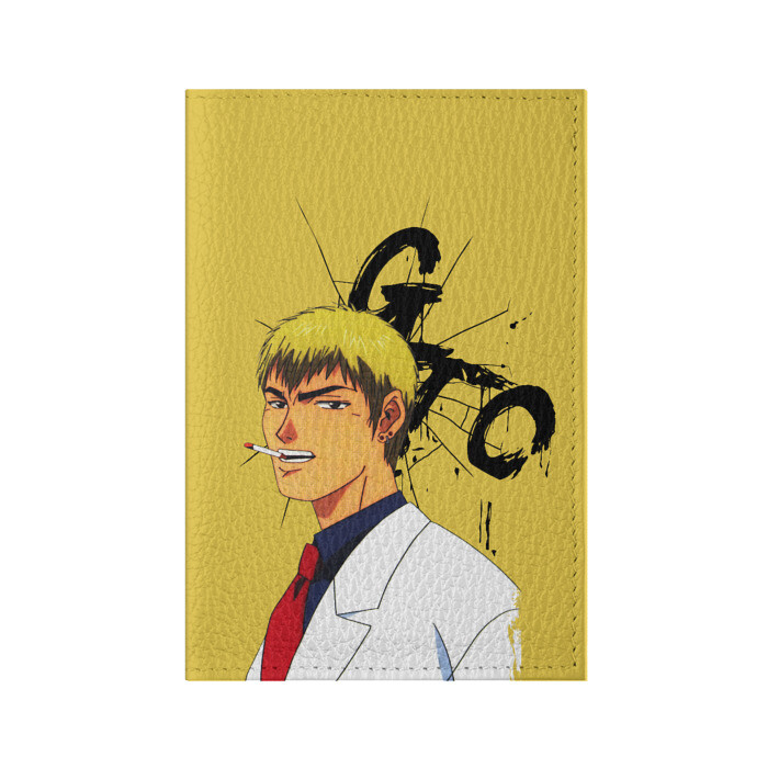 Обложка для паспорта матовая кожа Крутой учитель Онидзука фото