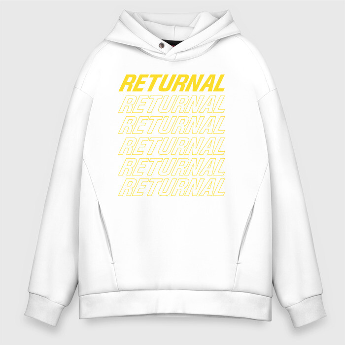 Мужское худи Oversize хлопок returnal logo фото