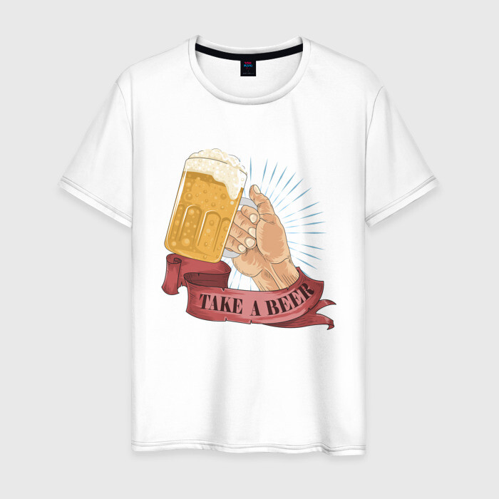 Мужская футболка хлопок Take A Bear фото